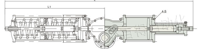 AW氣動執行器連接尺寸圖